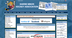 Desktop Screenshot of barrieminorhockey.net