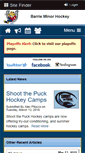 Mobile Screenshot of barrieminorhockey.net